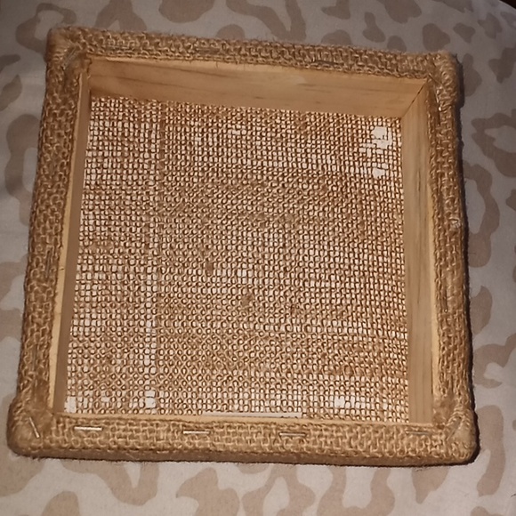 Ashland Burlap Spring Home Sweet Home Accent Wall Decor Plaque - Picture 2 of 3